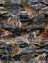 Abstract seamless pattern, watercolor, digital design, -illustration.