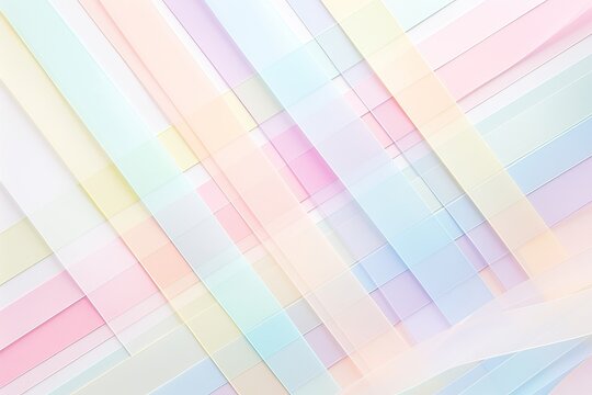 Abstract background with pastel colored stripes. Soft and minimalistic design for creative projects and visual appeal.