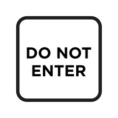 Ensure safety with this do not enter sign, providing security warnings, caution labels, and restricted area alerts for industrial and transportation purposes.
