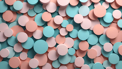 Abstract color round shapes background