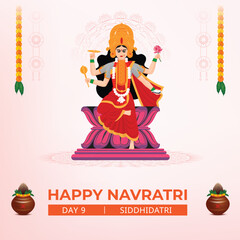 a poster for happy navratri