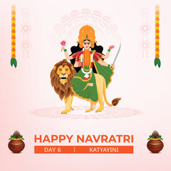 a poster for happy navratri