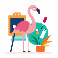 Painting Art board concept vector illustration eps 10