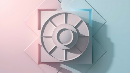 Pastel colors background minimal design top view