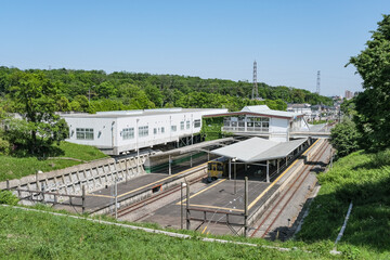 行き止まりの駅である西武園駅