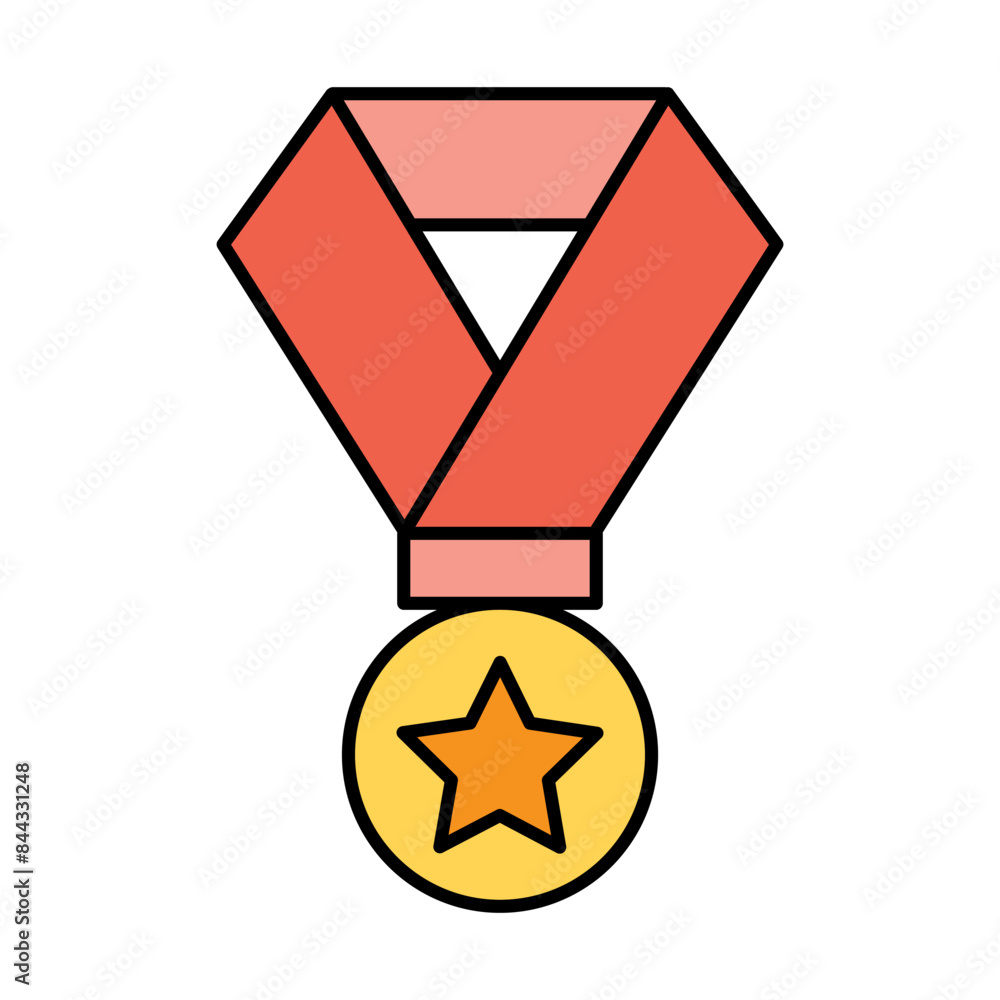 Sticker medal icon