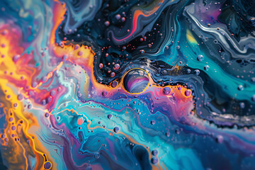 Psychedelic art featuring vibrant colors, abstract patterns, and surreal imagery, creating a mesmerizing and mind-bending visual experience