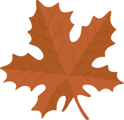 楓の落ち葉のベクターイラスト