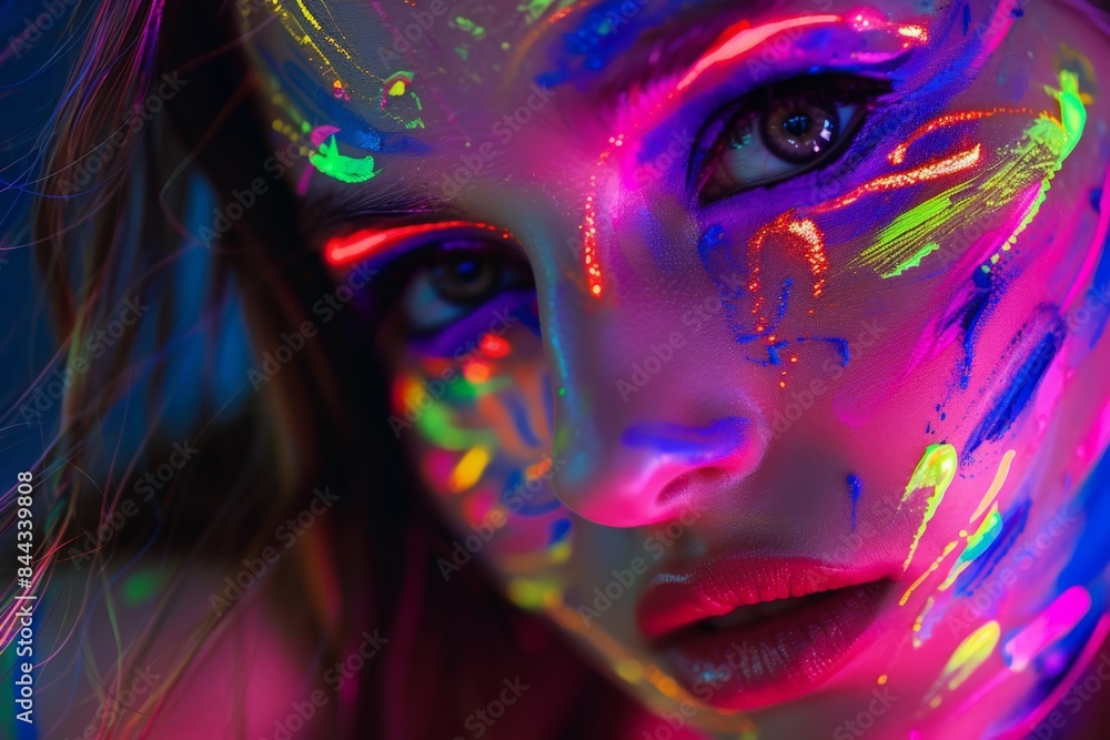 Poster the image shows a close-up view of fiber optic cables with colorful blurred lights suggesting techno
