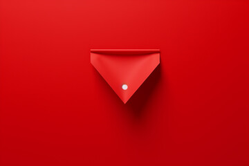 paper Note  with exclamation mark on red background