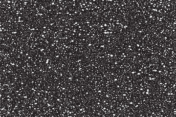 Twinkling Lights, Snowflakes, and Raindrops on Black: Abstract Grunge Texture with Dust and Debris