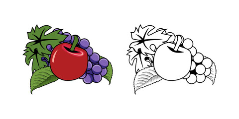 Fruits Design Illustration vector eps format , suitable for your design needs, logo, illustration, animation, etc.