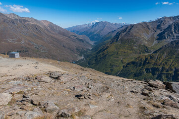 Hiking in the surroundings of Mount Cheget, near Elbrus. Kabardino-Balkarian Republic.