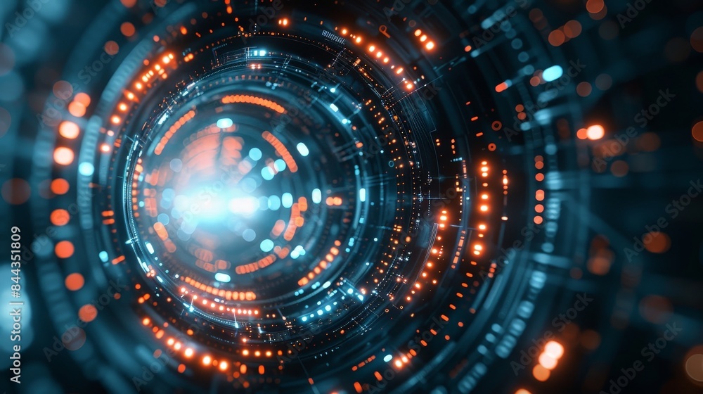 Poster futuristic abstract technology background for innovation and progress