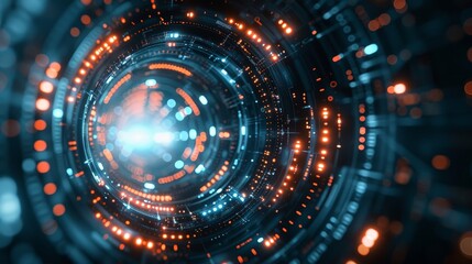 Obraz premium Futuristic Abstract Technology Background for Innovation and Progress