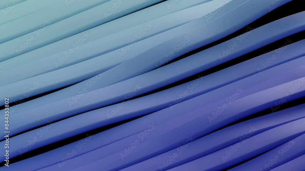 Poster abstract surface of multicolored waving lines background. 3d loop