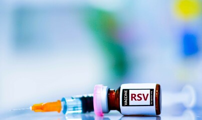 Vaccine bottles and syringes for preventing respiratory syncytial virus (RSV).