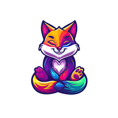 Fox resting with eyes shut