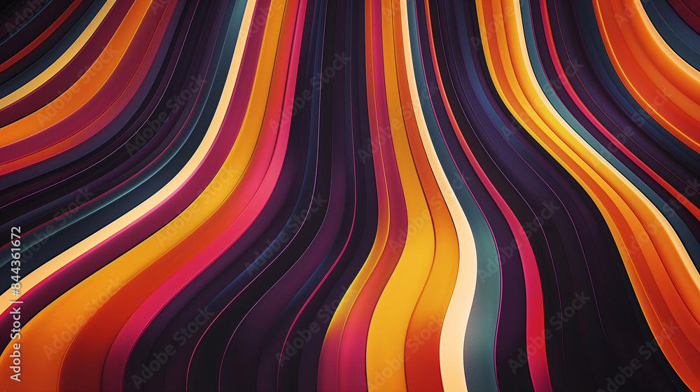 Aufkleber the lively background consists of a mix of wavy shapes in a variety of colors, creating a lively ima