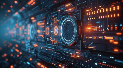 Obraz premium The technology console of the future