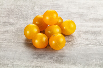 Ripe tasty yellow cherry tomato