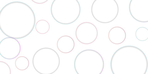 Abstract white geometric overlapping circle background with shadow. Vector circles template vector design. white background texture, Xmas, backdrop, lights, wallpaper design.