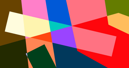 Colorful abstract geometric poster background for summer