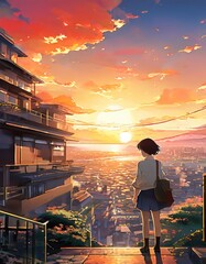 character illustrations of a married couple in anime and cartoon style.