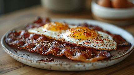Bacon and Eggs Breakfast