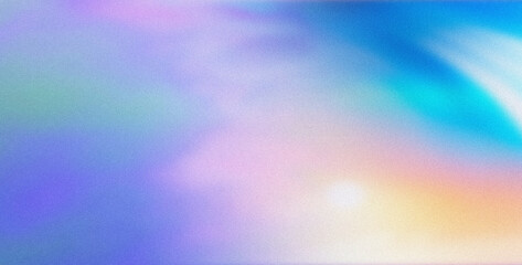 Gradient Dreamy Light Background with Grainy Texture Neon colors flow, grainy texture effect, purple pink blue color gradient background blurred futuristic banner design