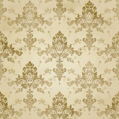 Design a seamless background with vintage wallpaper patterns and textures, suitable for use as a repeating pattern, a seamless pattern