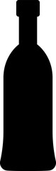 Bottle icon. Different silhouettes of bottle. Glass bottles symbols sign vector illustration