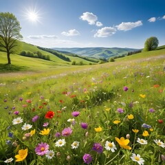meadow with flowers