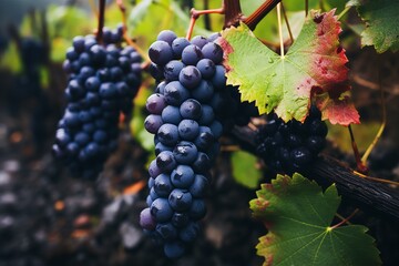 Fototapeta premium grape, vine, vineyard, grapes, fruit, wine, agriculture, bunch, food, red