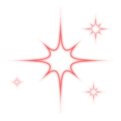 Sparkling star decoration. Modern luxury decorative icon.