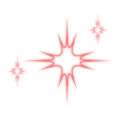 Sparkling star decoration. Modern luxury decorative icon.