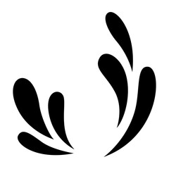 Wave water icon transparent background