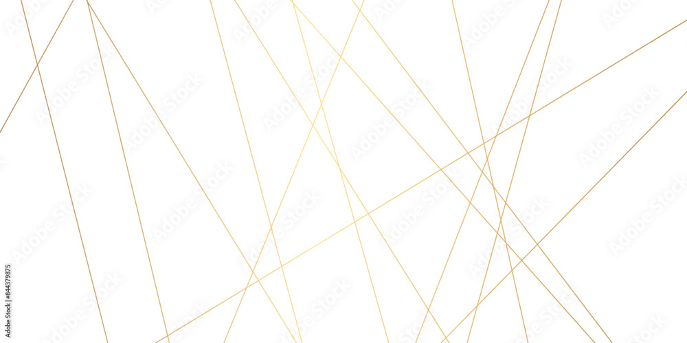 Fototapete abstract background vector with lines. golden lines background chaotic lines abstract geometric patt