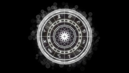 Astrology horoscope circle, Zodiac constellations and signs, A set of zodiac constellation in starry sky, horoscope and astrology, Astrological celestial map with symbols and signs of zodiac