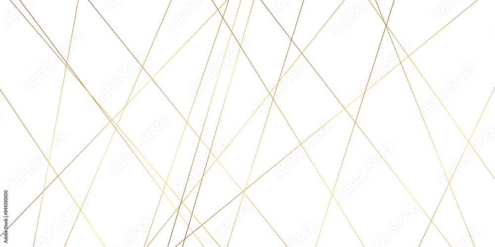 Fototapete abstract background vector with lines. golden lines background chaotic lines abstract geometric patt