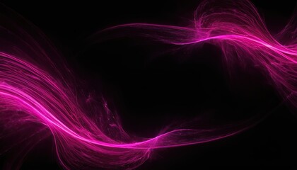 Pink flow wave on black shiny spangled background