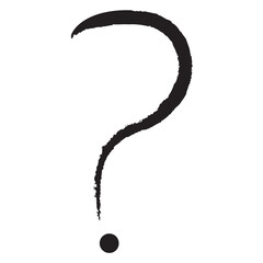Question mark vector icon. running question mark icon symbol on a white background .vector illustration.