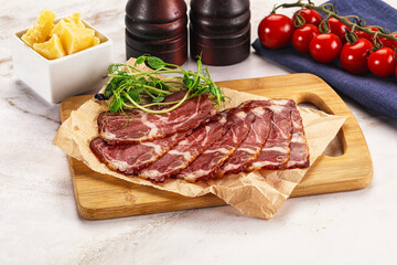 Italian pork sausage - prosciutto crudo