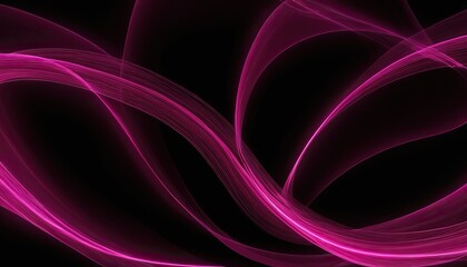 Pink flow wave on black shiny spangled background