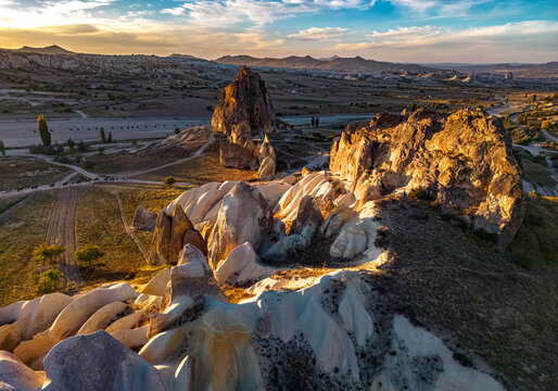 View of Goreme Historical National Park, Cappadocia, Turkey