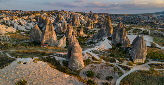 View of Goreme Historical National Park, Cappadocia, Turkey
