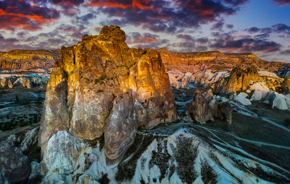 View of Goreme Historical National Park, Cappadocia, Turkey