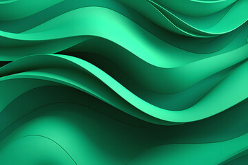 Fototapeta premium Abstract Organic Green Wave Lines Forming Natural Pattern as Wallpaper Background Illustration, Earth Tones