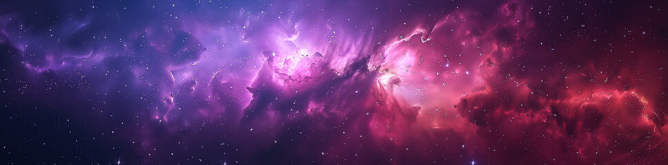 Colorful space background, Milky way galaxy and beautiful pink nebula background