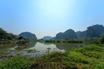 Beautiful Landscape at Ninh Binh Province, Vietnam